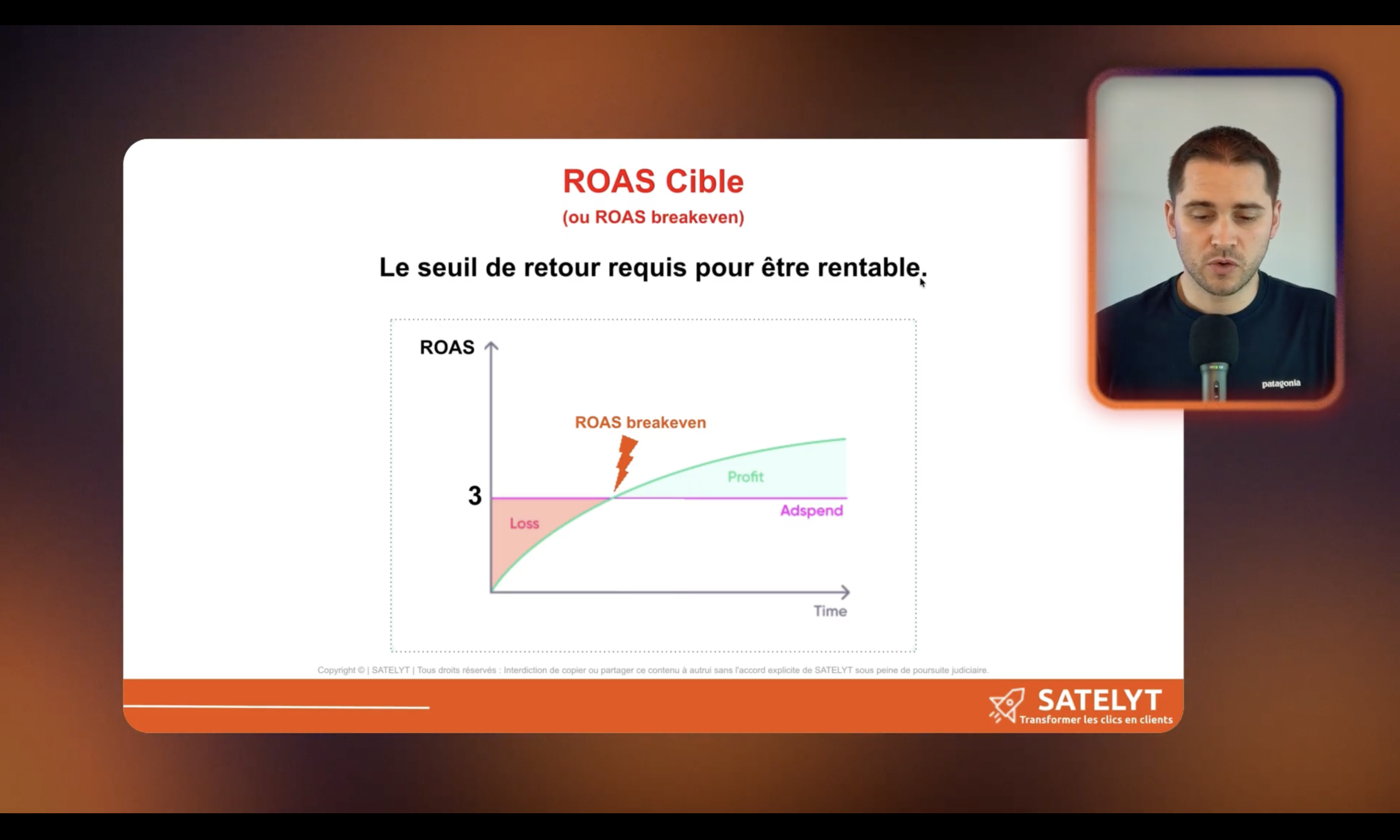 calculer roas cible google ads