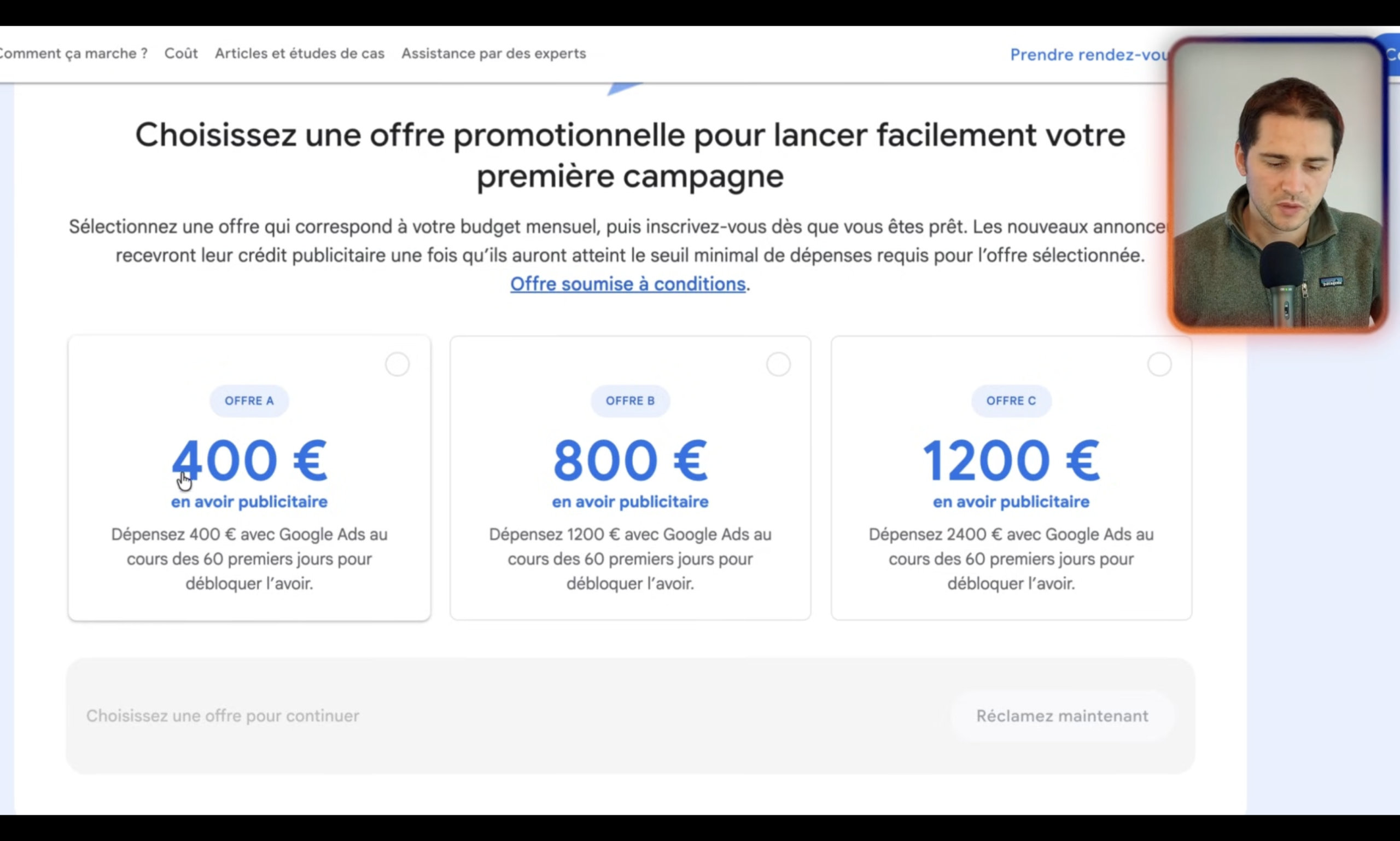 Créer compte Google Ads