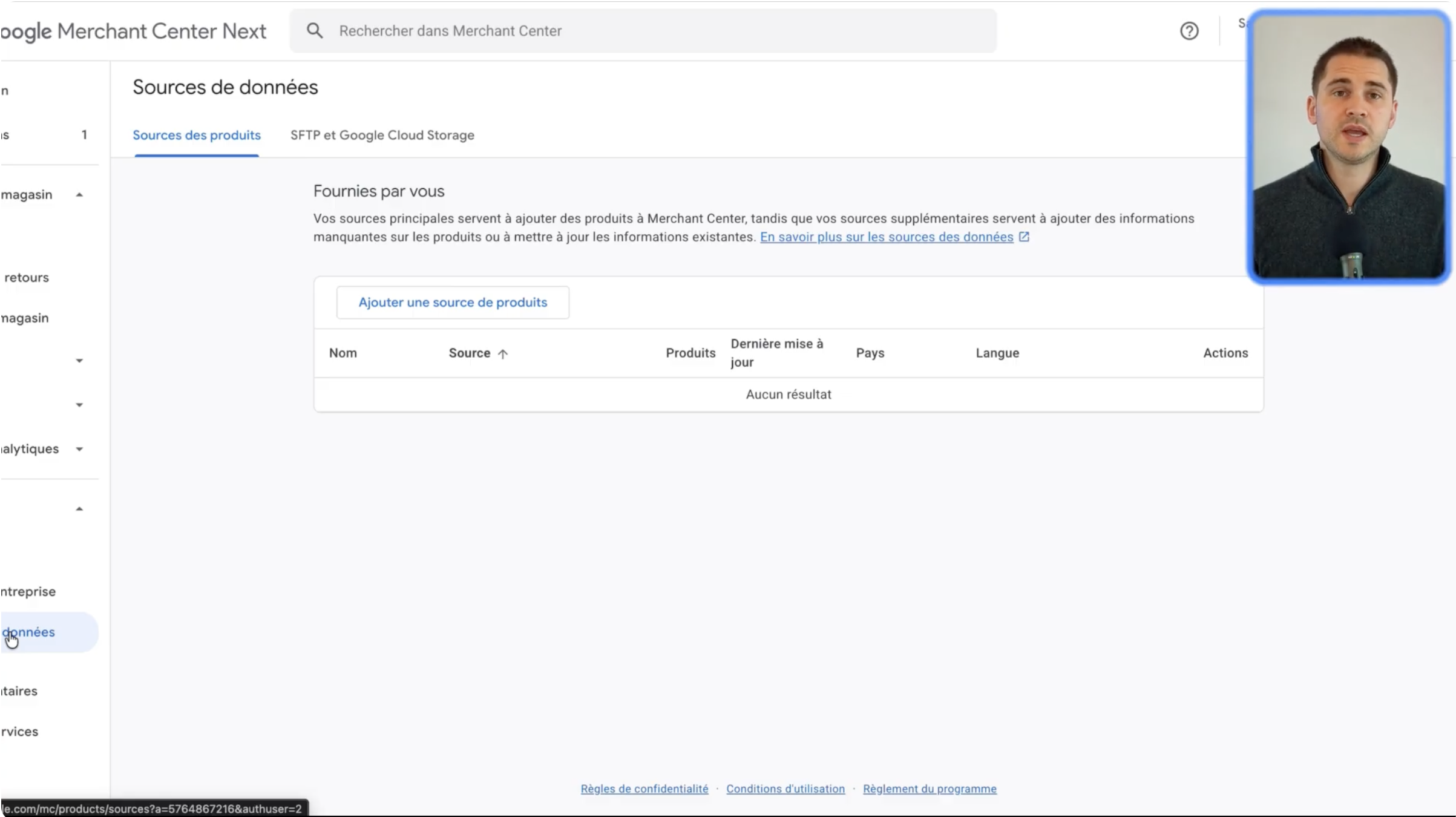 Configurer flux shopping google merchant center shopify woocommerce